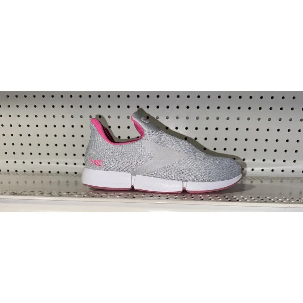 Reebok DMX DailyFit Womens Athletic Slip On Walking Shoes Size 11 Gray Pink